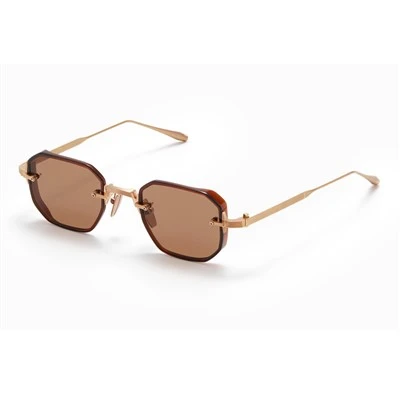 Lunettes de soleil à cadre doré