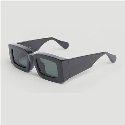 Lunettes de soleil rectangulaires épaisses